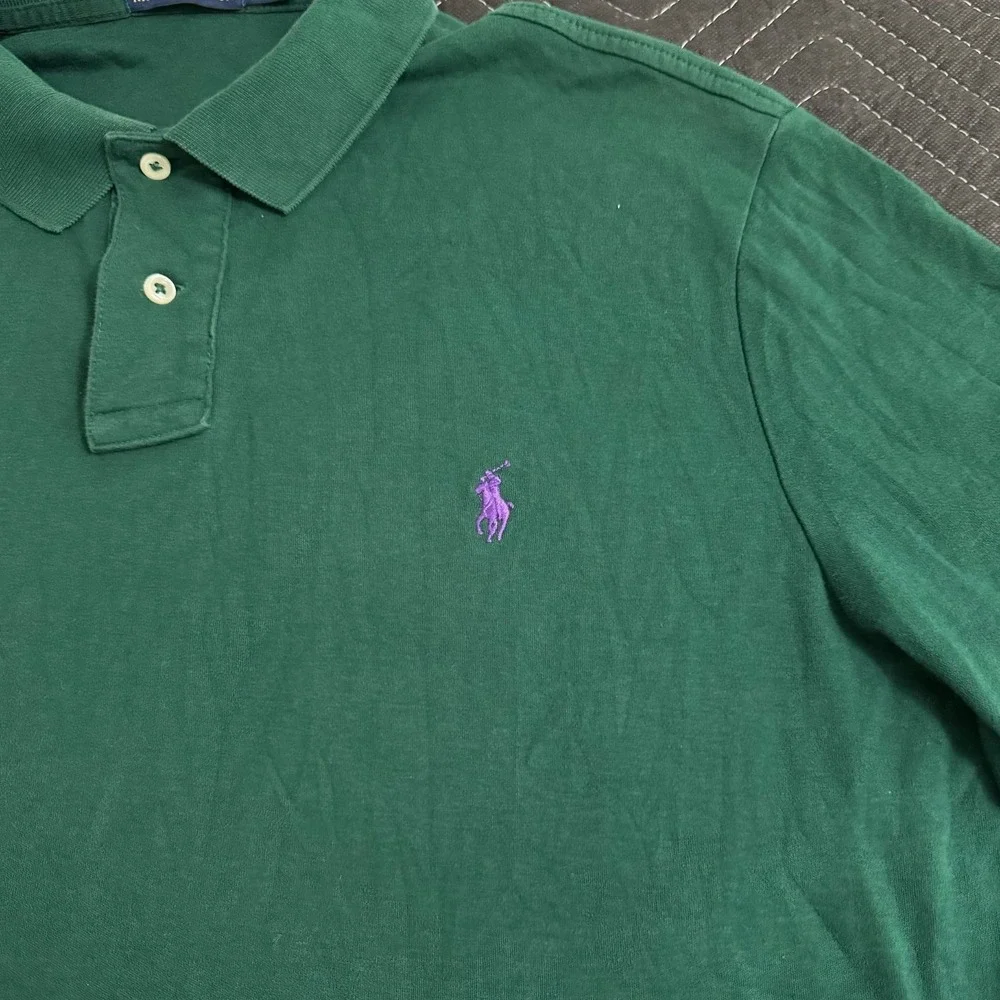 Ralph Lauren Polo Shirt Mens Extra Large‎ Green Pullover Pony Rugby Adult A10